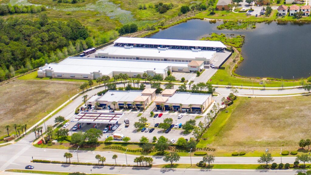 Aerial of Commercial Center in Ave Maria FL