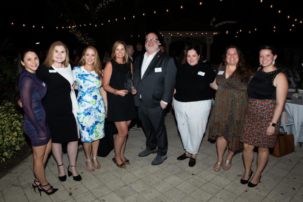 Pictured Left to Right: Ashley McNamara, Erica Fish, Michelle Mambuca, Cee Cee Marinelli, Johnathan Foerster, Kayla Reiter, Laura Bright & Kayla Garrison