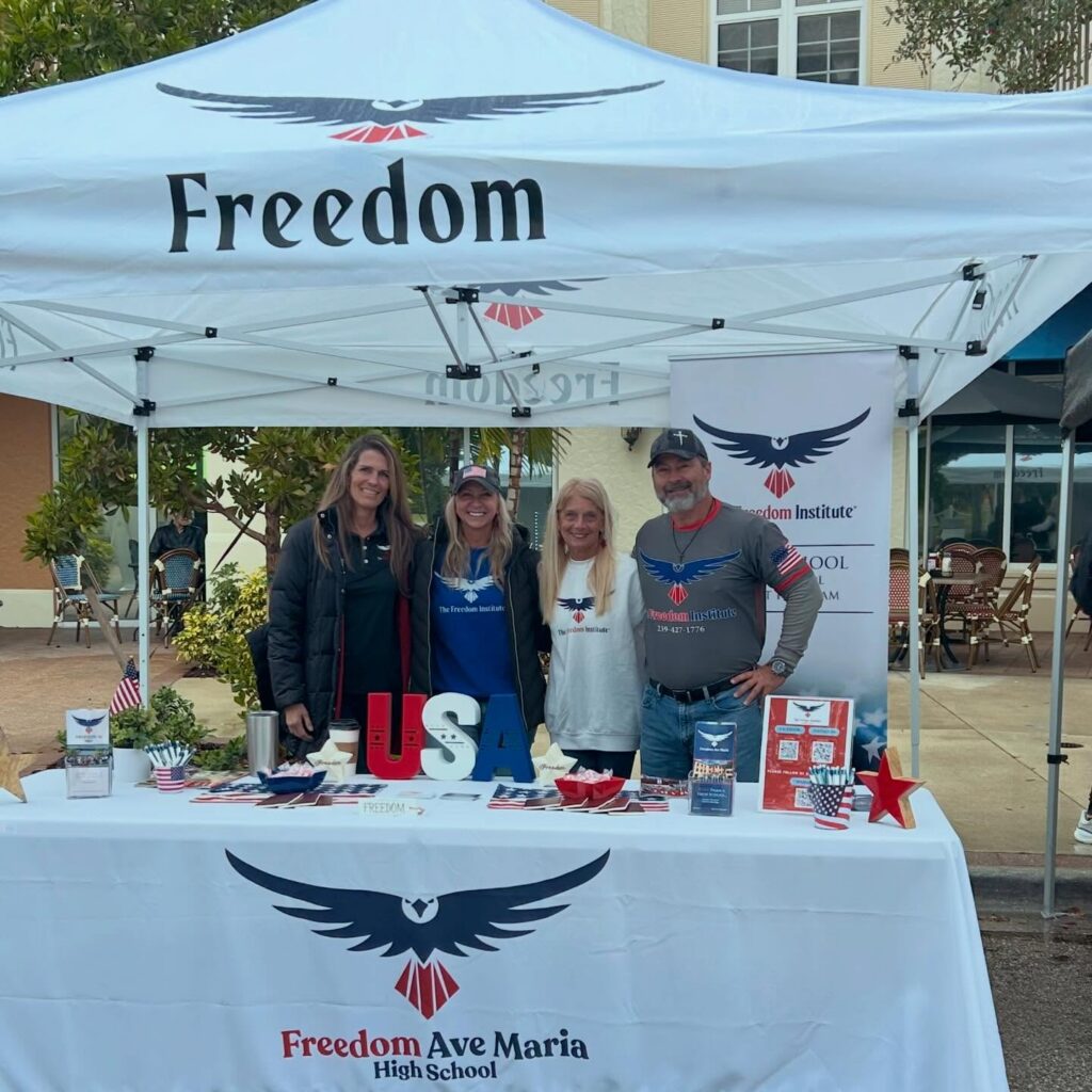 Freedom Institute staff at an Ave Maria event.